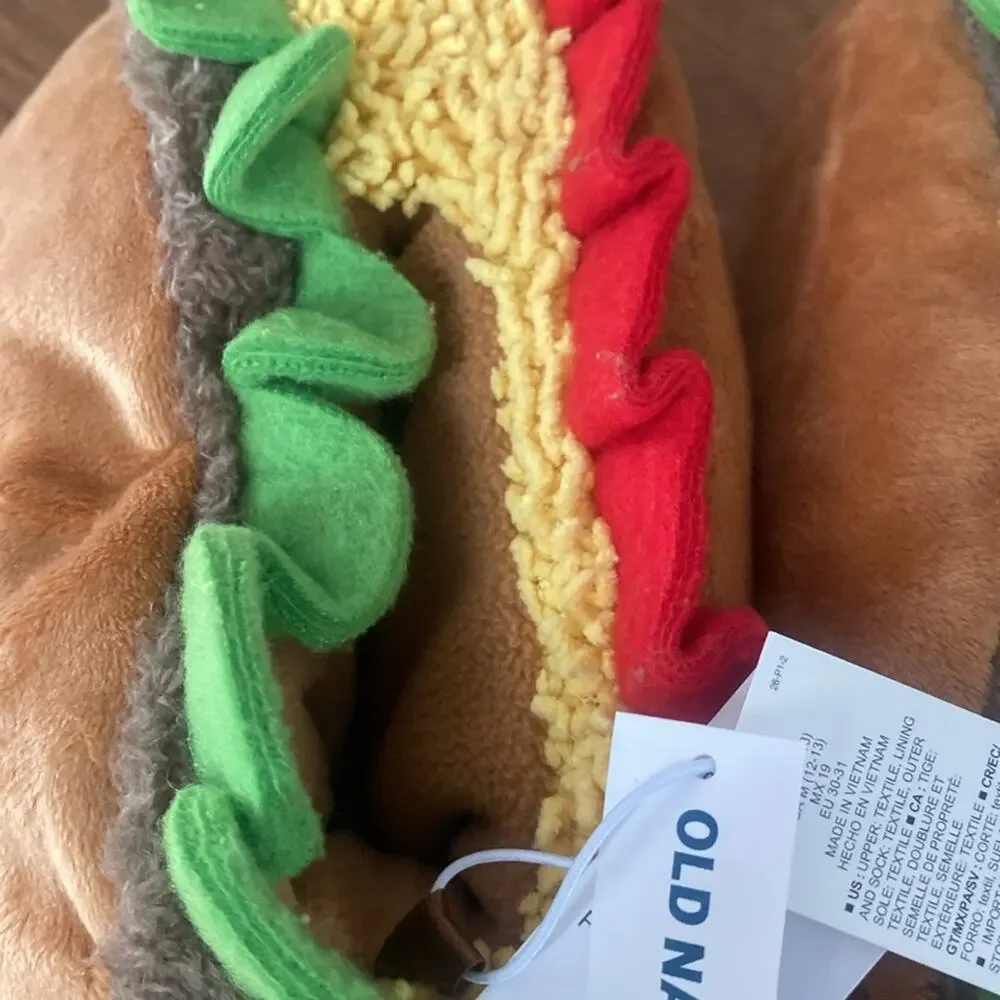 Old Navy Taco Microfleece Critter Slippers